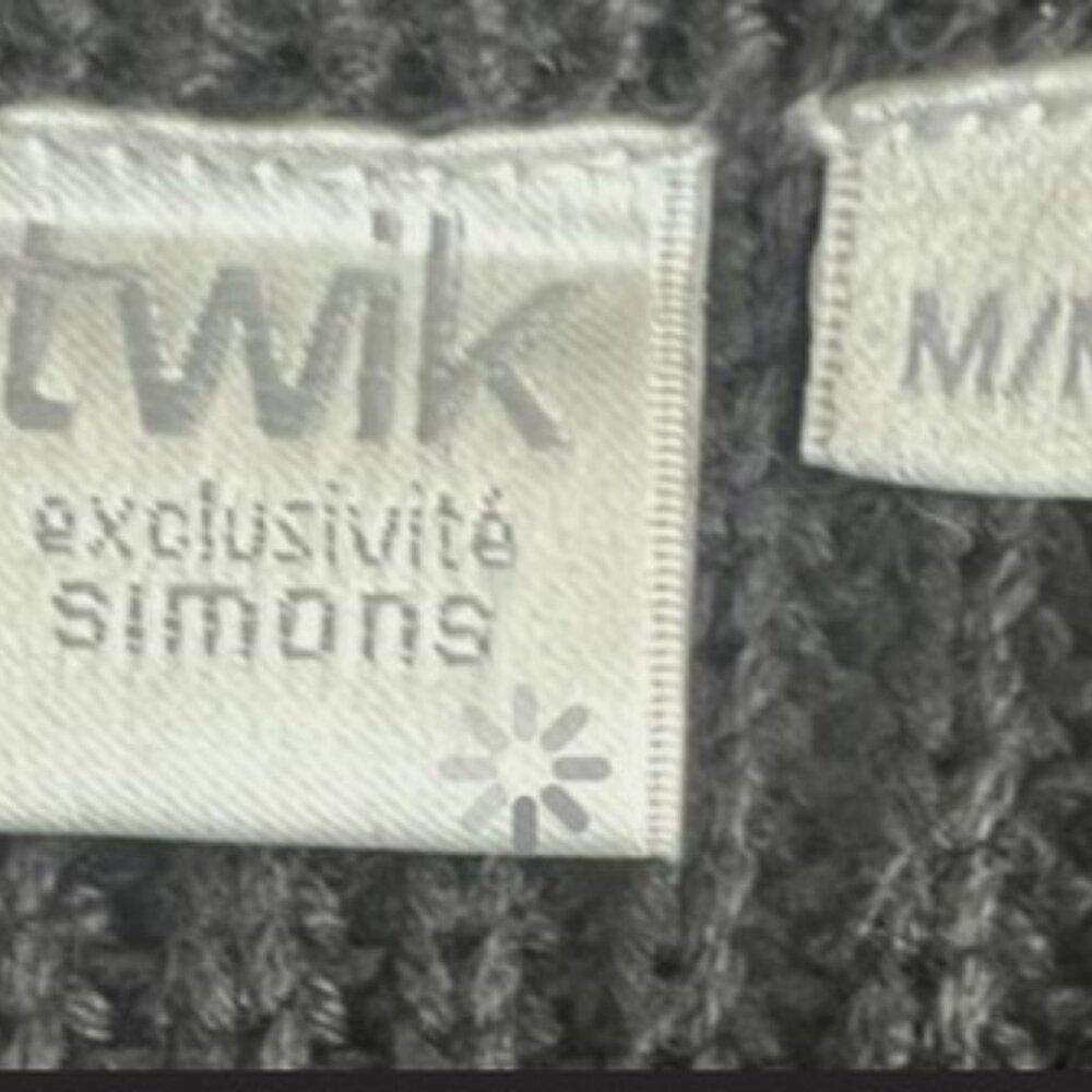 Twik exclusive for Simons black high neck sleeveless sweater vest size M - Picture 6 of 6
